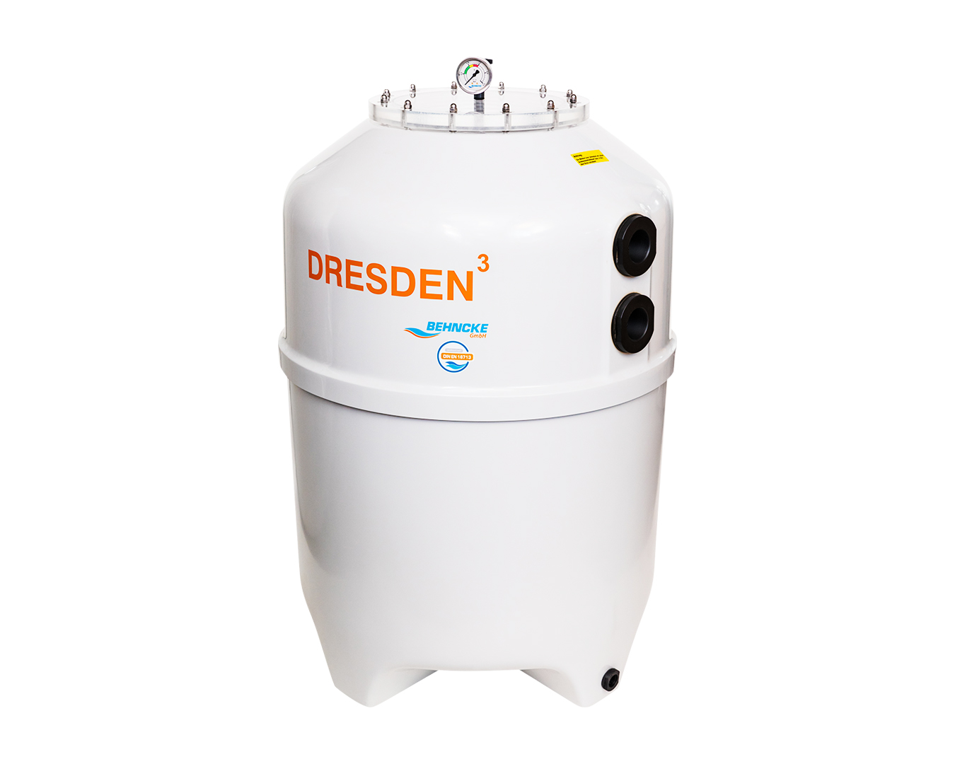 Dresden Filterbehälter H3/d750mm Höhe 1240mm Deckel 412mm