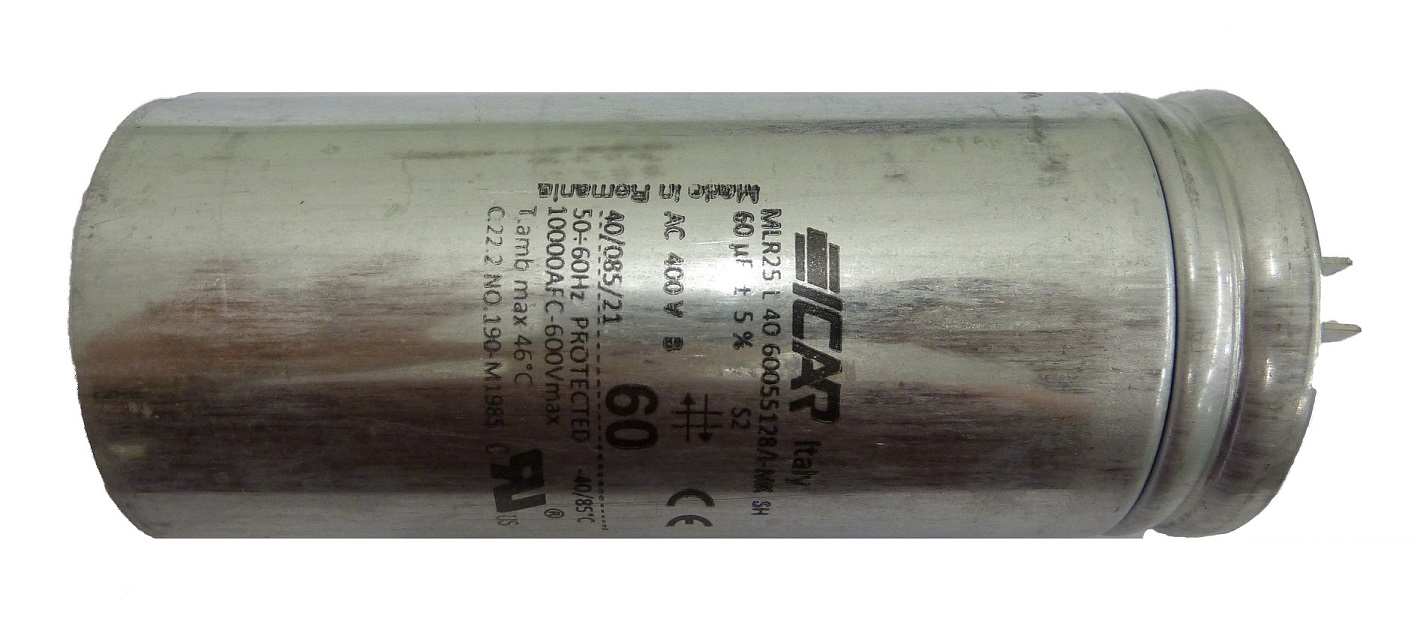 Zodiac Condensateur 60 micro f alu pour pompe à chaleur Z300 MD7 et MD8